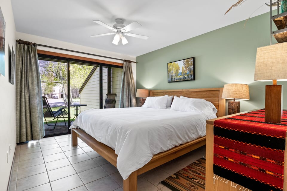 Master King Bedroom with Attached Bathroom and Deck (Lower Level)