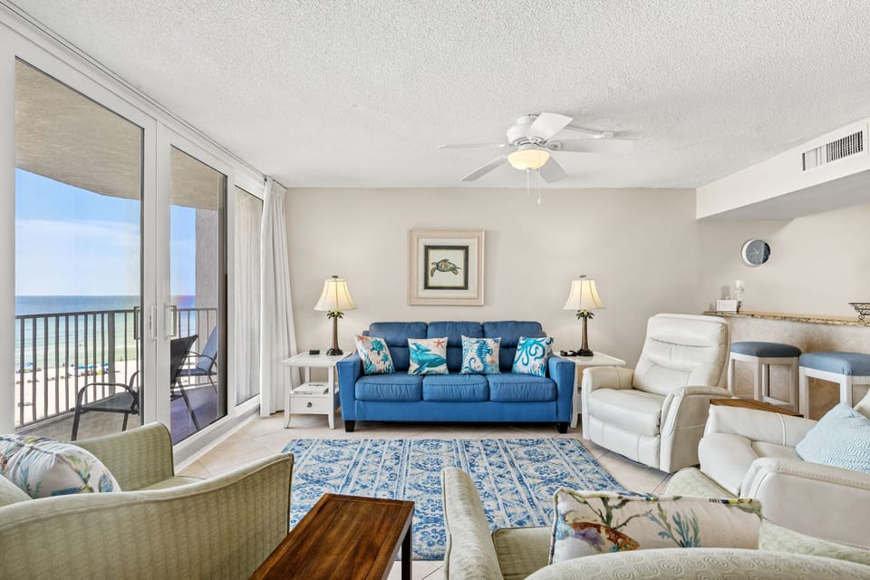 Living room with sleeper sofa