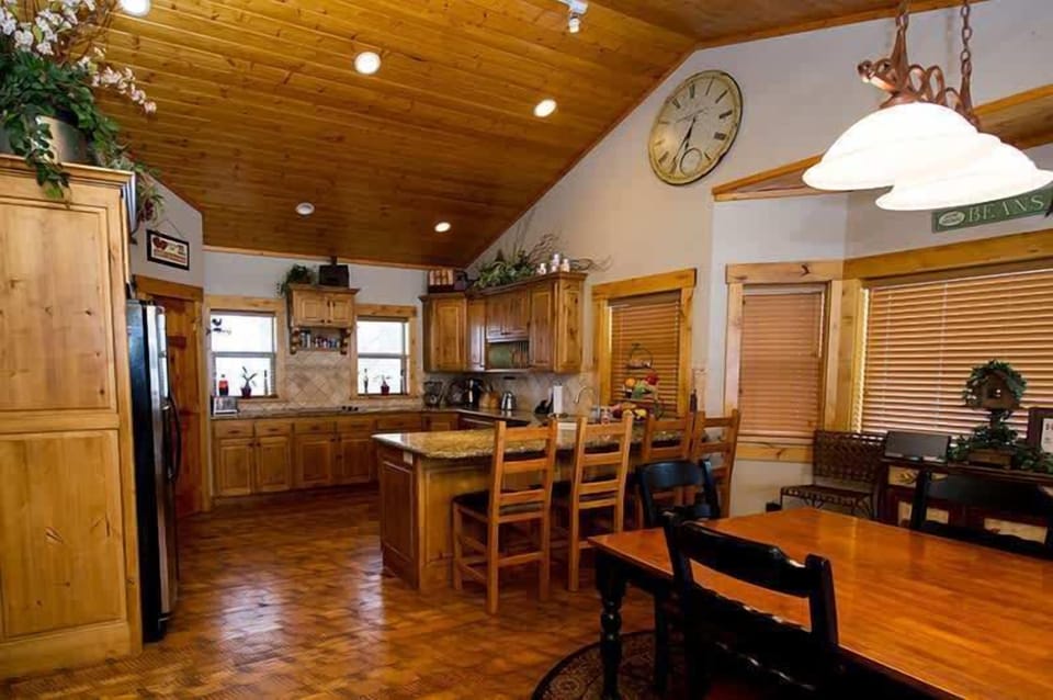 Very spacious and open kitchen.