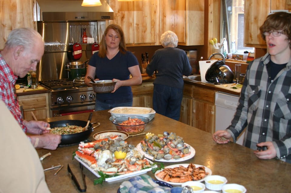 Large Island for entertaining and serving