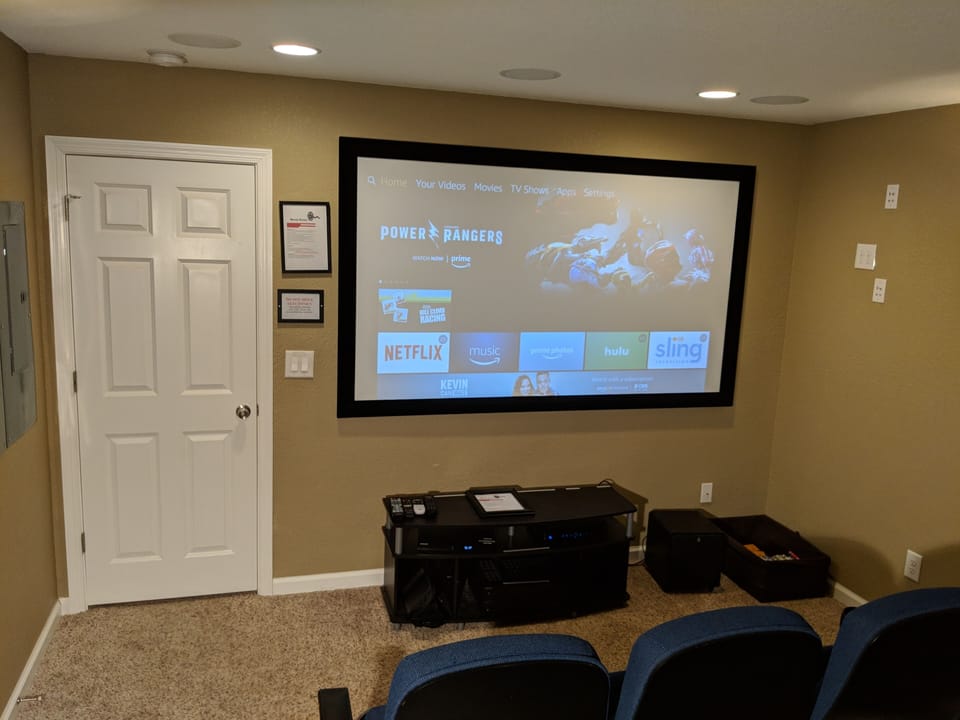 Movie room.  Great for sport watching also.
