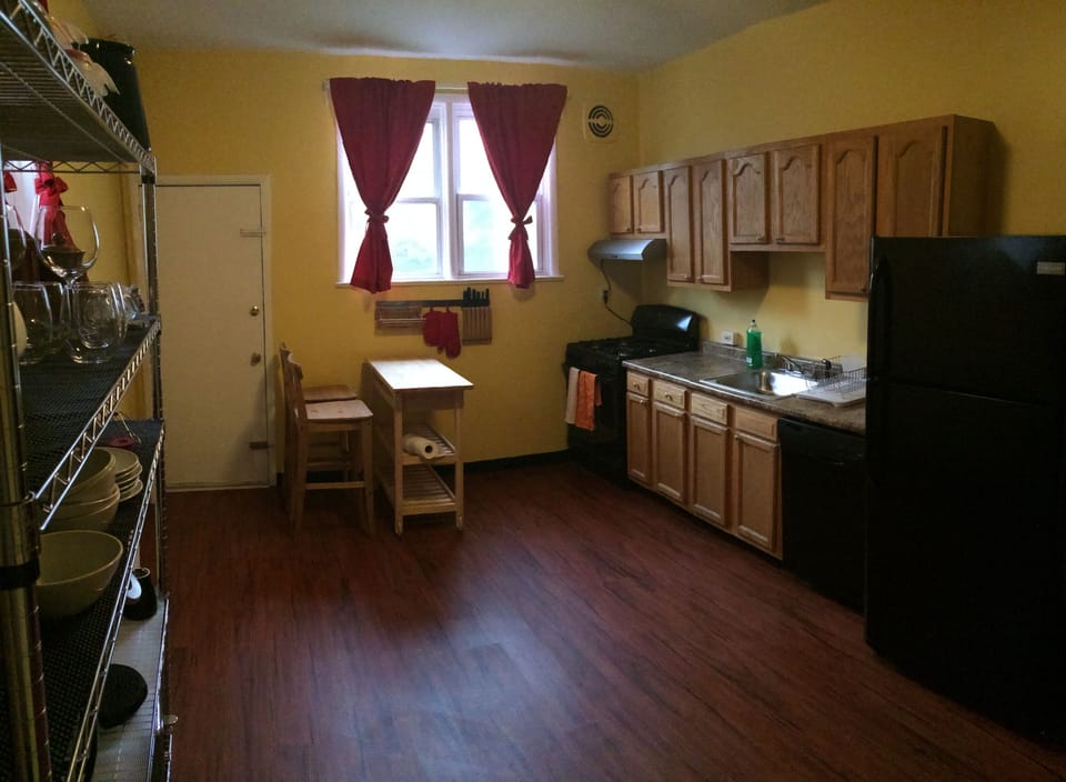 The Kitchen features a Keurig K-Cup coffee maker, full-size 20 cu. refrigerator, GE dishwasher, and a Smart gas range which includes auto-programming,  and other much needed small kitchen appliances. There's plenty of cooks tools, sauteé pans, pots, and bakeware to use for your stay!