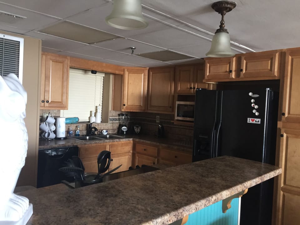 Open concept.  Kitchen has ocean views!
