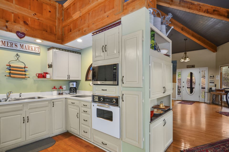 The kitchen. 