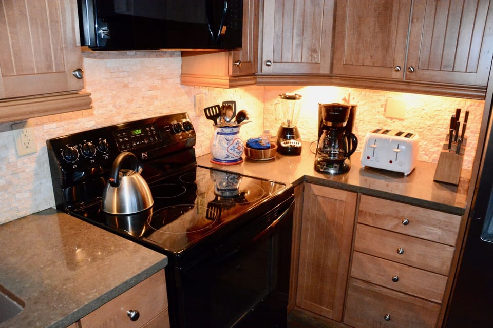 Well stocked kitchen accessories