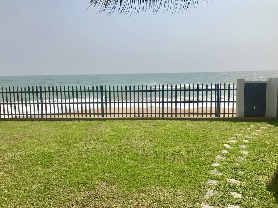 Grass area towards beach