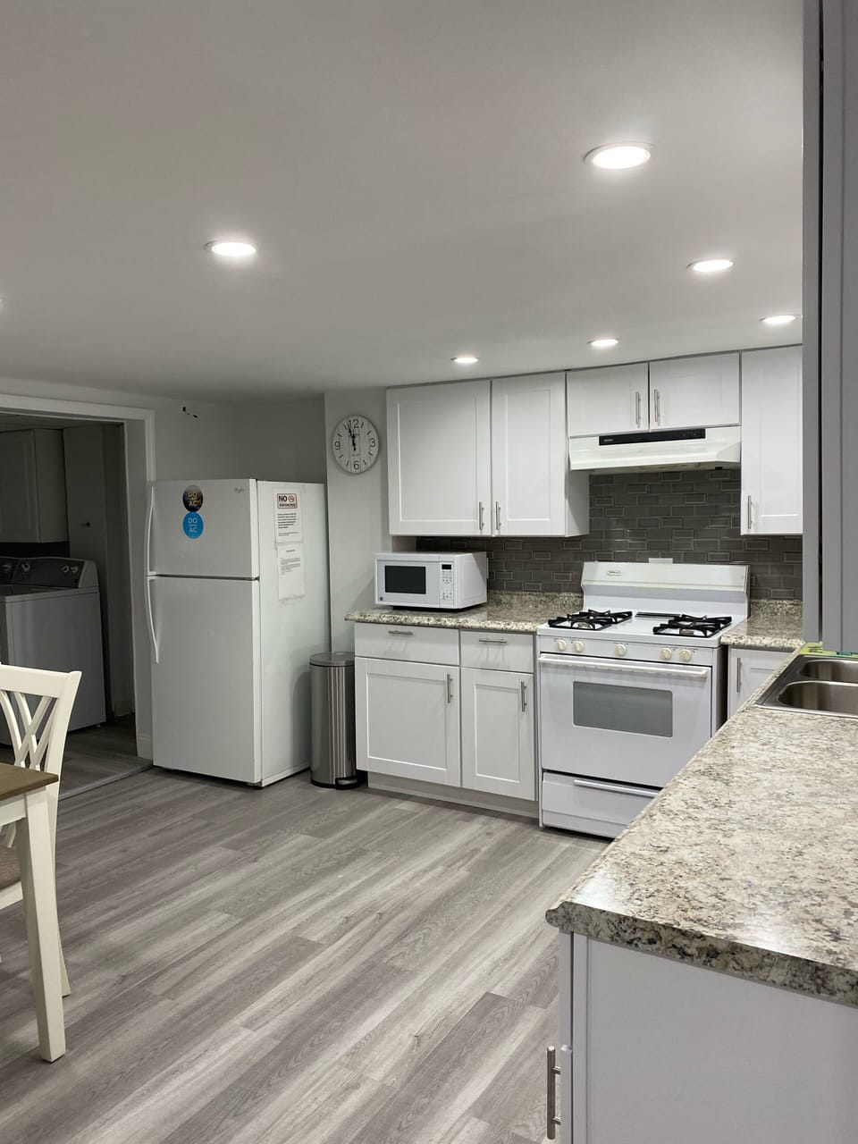 Entrance to Laundry Area and Bathroom