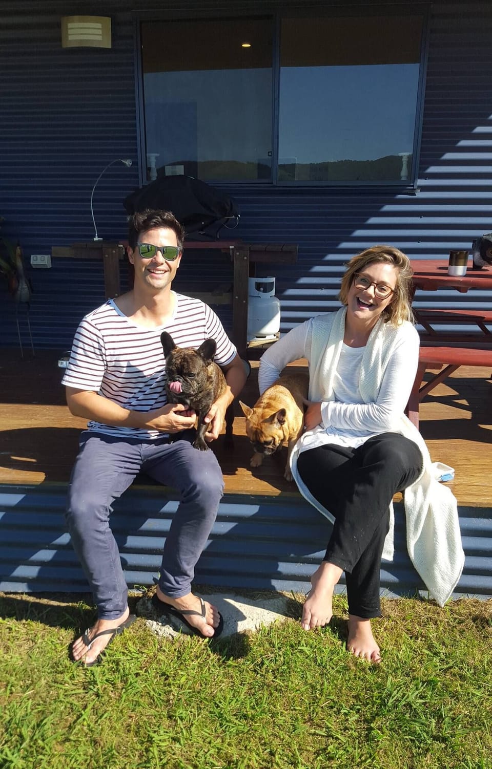Happy guests with their pooches!