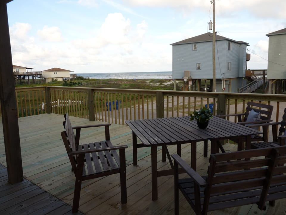 View from the newly extended deck with lots of space to enjoy!