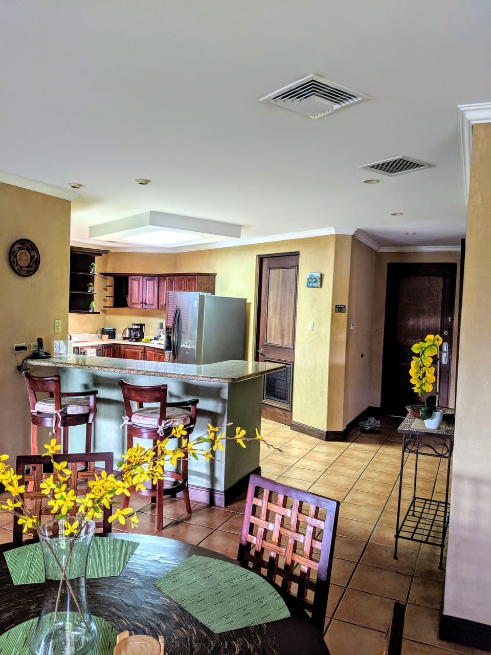 Look at the kitchen from dining area
