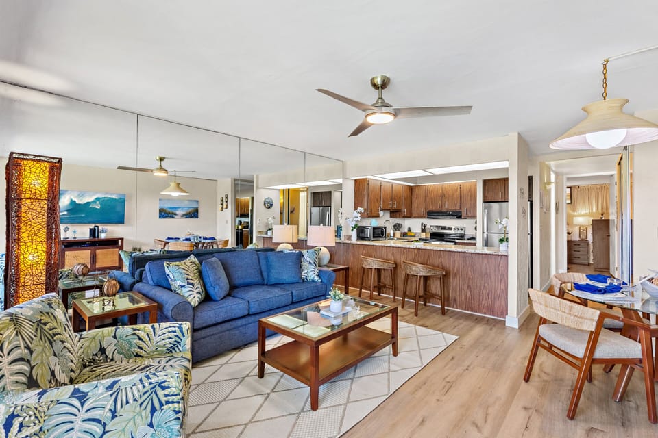 Open-concept living space perfect for relaxing or entertaining