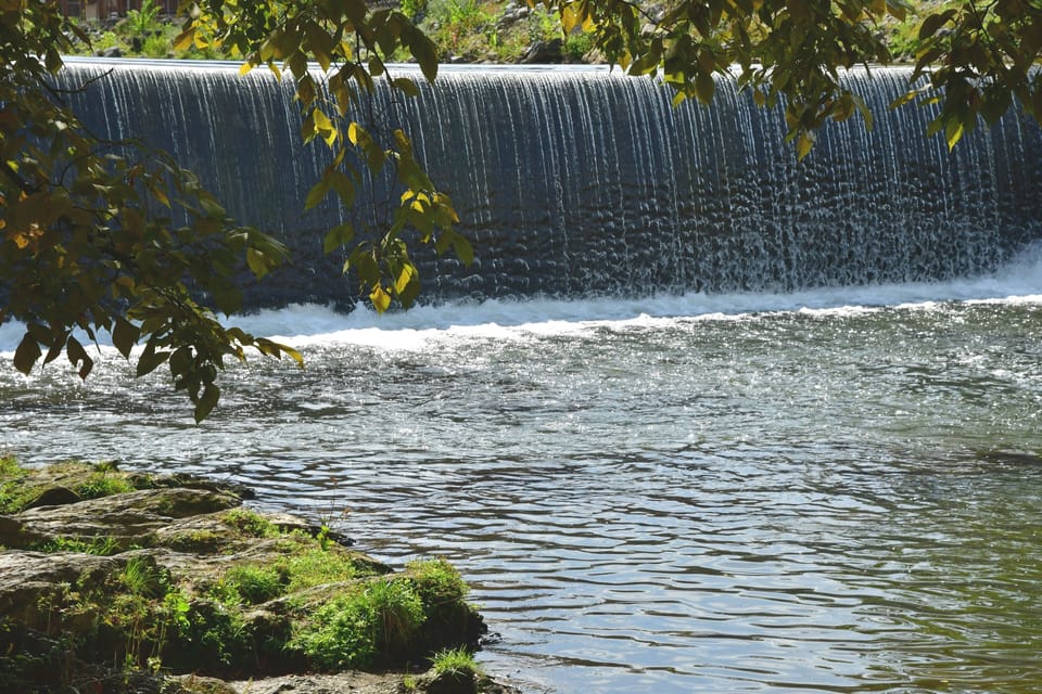 Pigeon Forge Old Mill Waterfall - Waterfall at Old Mill