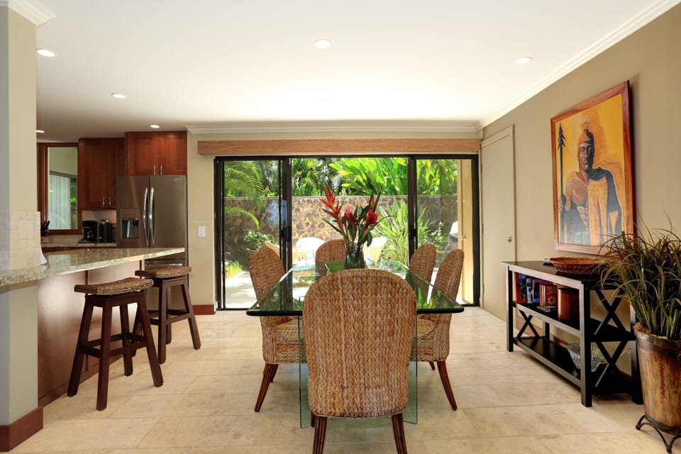 Oversized and contemporary dining room