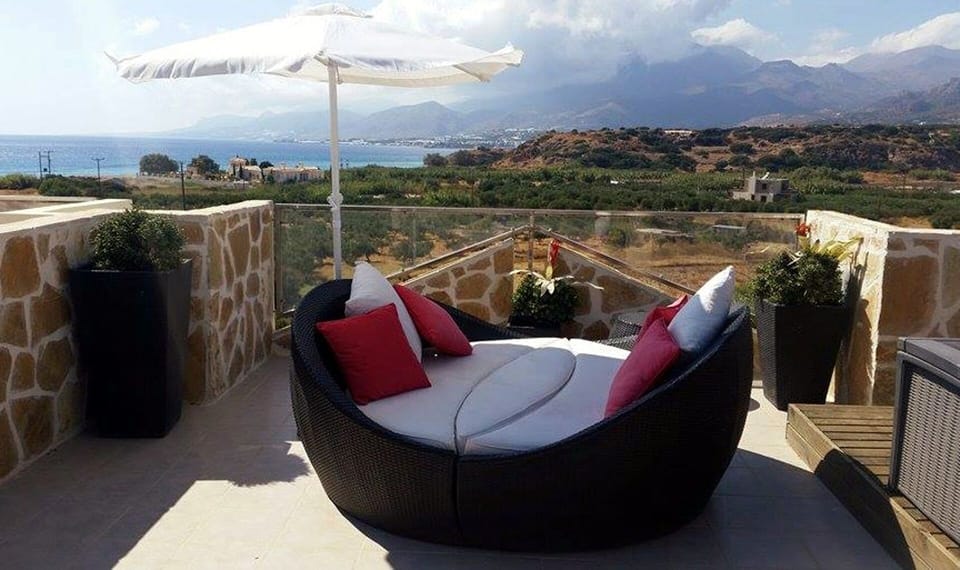 Daybed on the private Roof Terrace