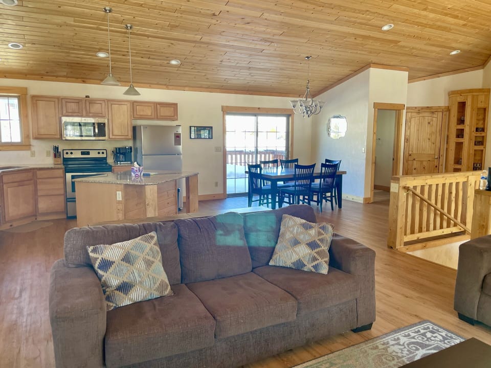 Open floor plan on the main level