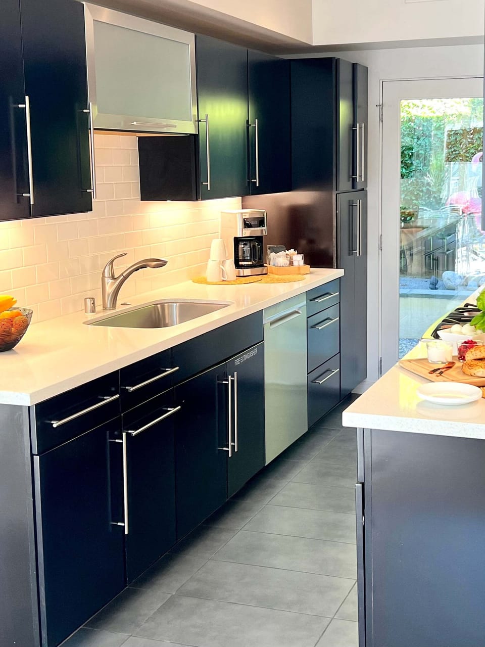 Fully-stocked kitchen