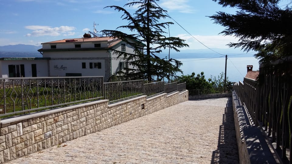 main entrance to villa