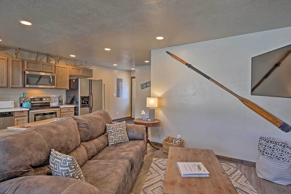 West Yellowstone Vacation Rental | 1BR | 1BA | 750 Sq Ft | Step-Free Entry