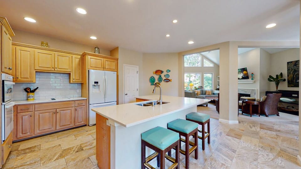 Kitchen with Countertop Seating