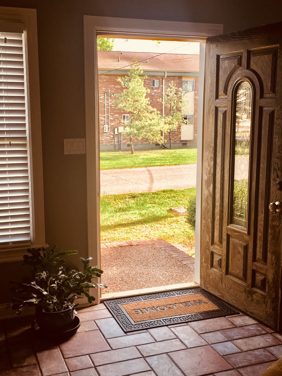 Main entrance door