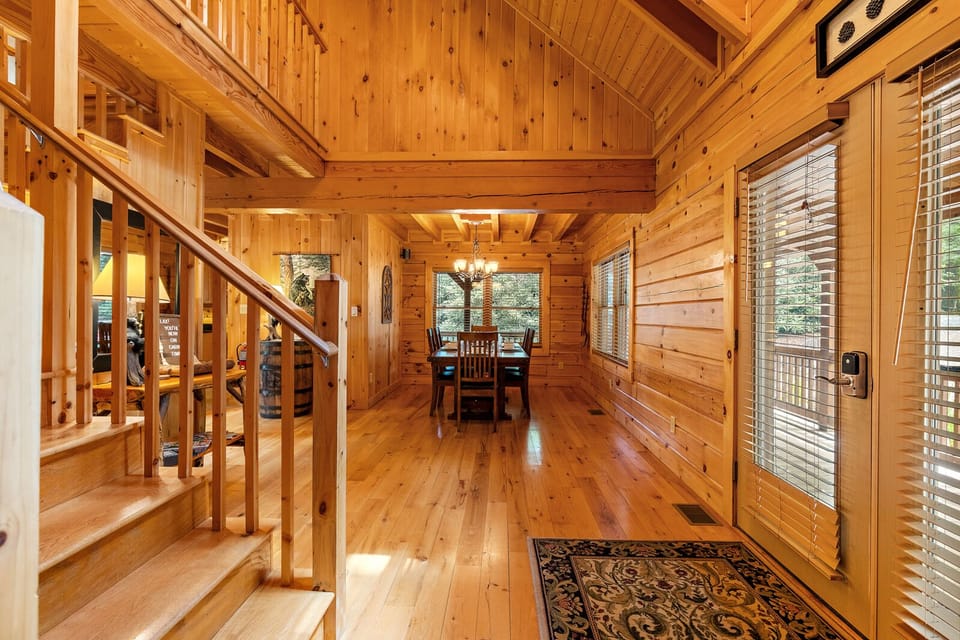 Stairs Leading to Two Upper Level Bedrooms, Sitting Area