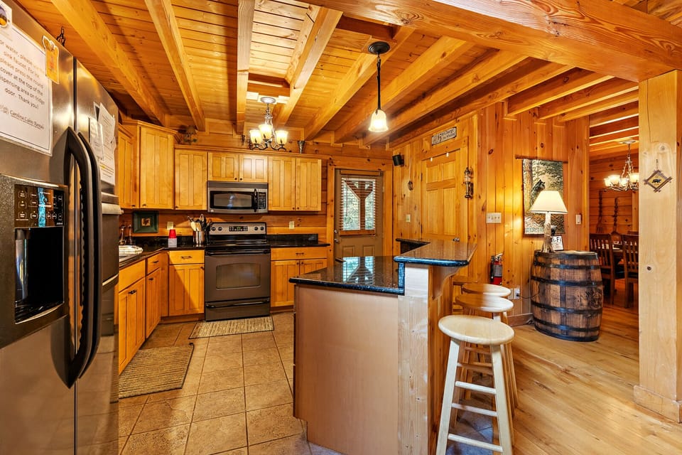 High End Appliances and Bar Seating