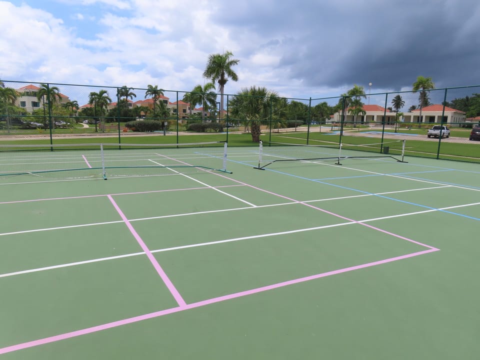 4 recently renovated pickleball courts for your enjoyment.  