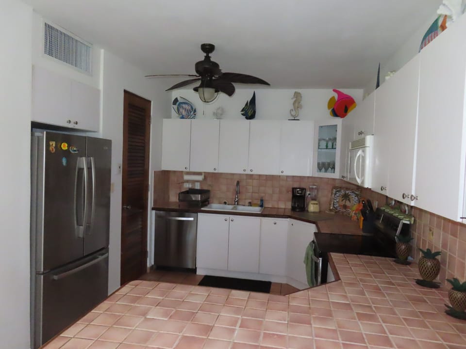 View of the well-equipped kitchen