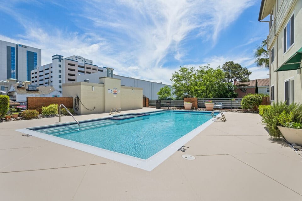 The pool is open from late May to late September. Please ask if you want to know specifically when it opens.