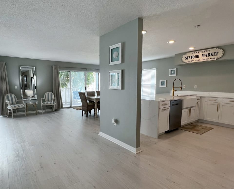 View of the updated kitchen and dining area - View of the updated kitchen and dining area