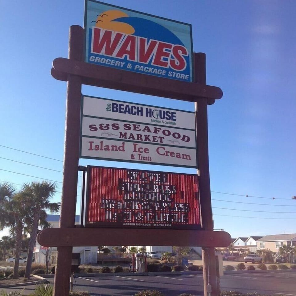You will not have to leave for anything!  Complex  is across from this sign.