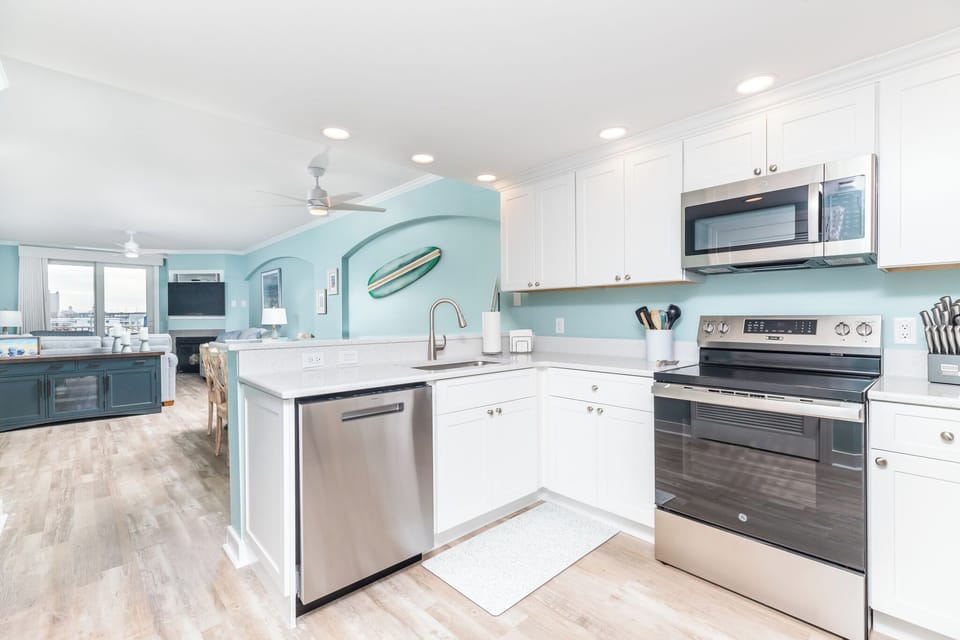 Newly remodeled kitchen