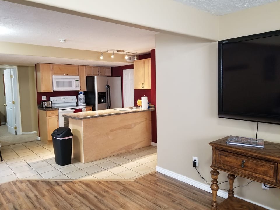Living room and kitchen 