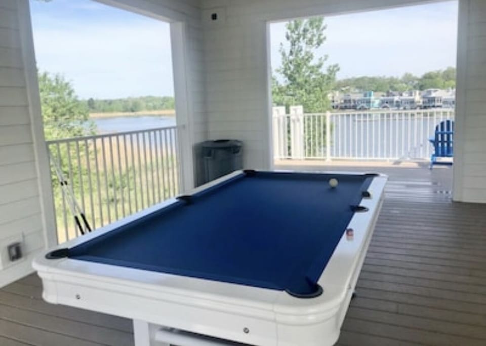 Pooltable on Second floor of Resort Clubhouse
