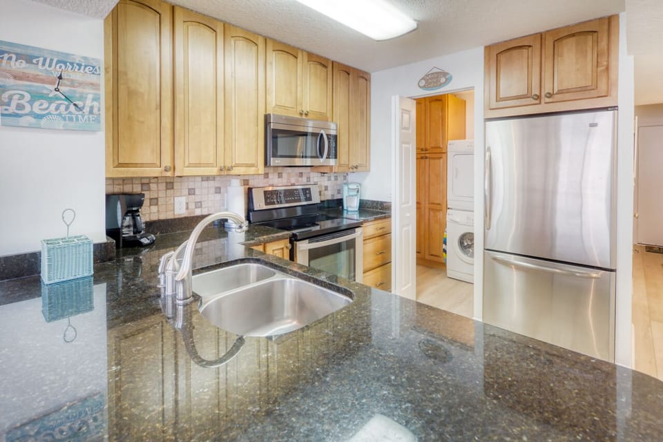 Kitchen - Don’t feel like dining out? The kitchen is fully equipped to enjoy all your favorite meals from home.