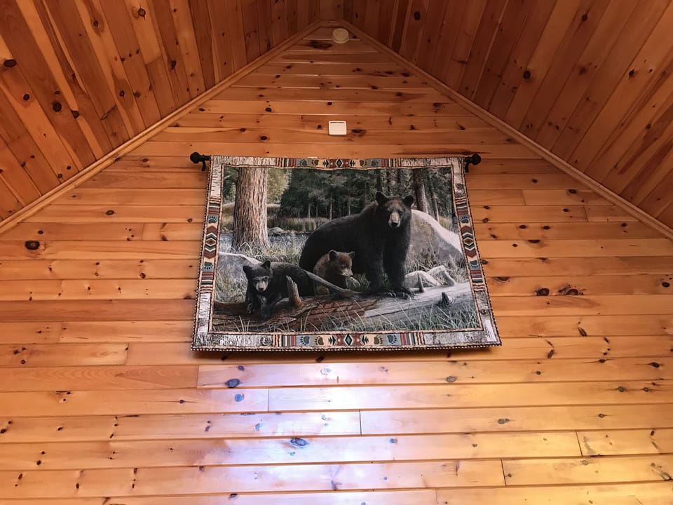 Tapestry wall hanging
"Mama bear and her cubs"