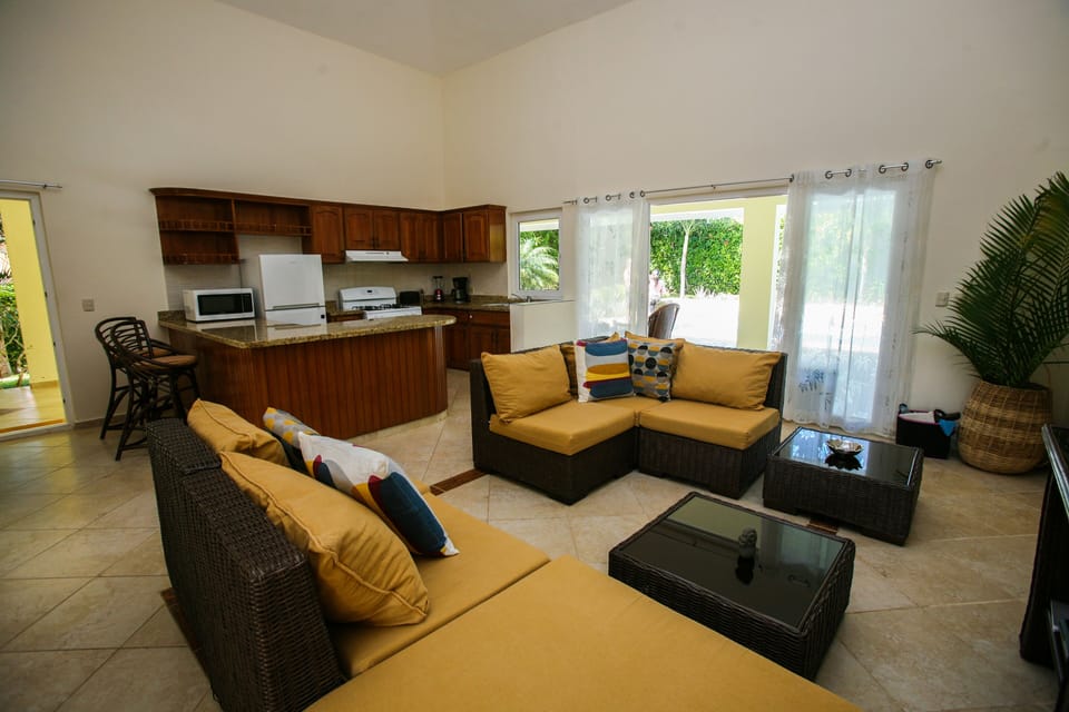 modern furniture, and fully equipped kitchen
