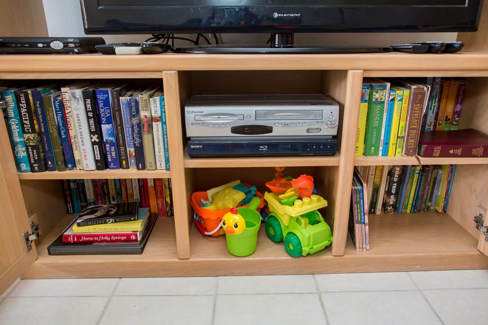 Beach toys for the kids and books for you!