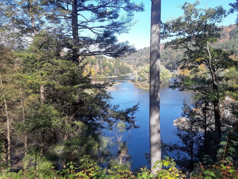 property sits atop of a hill/cliff next to Connecticut River