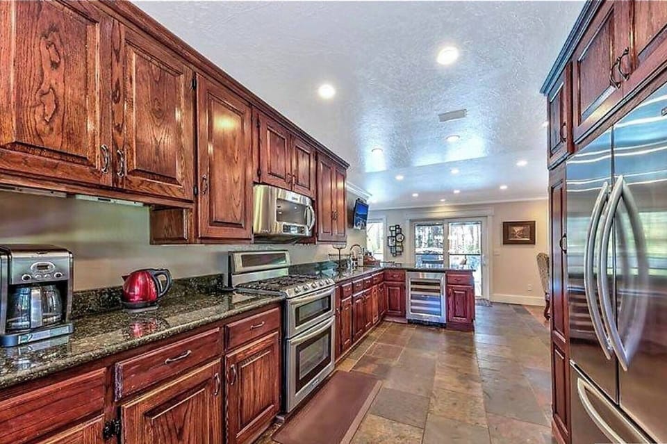 KitchenAid Appliances  heated floor addition Min Bar Ice maker &  Wine Cellear 