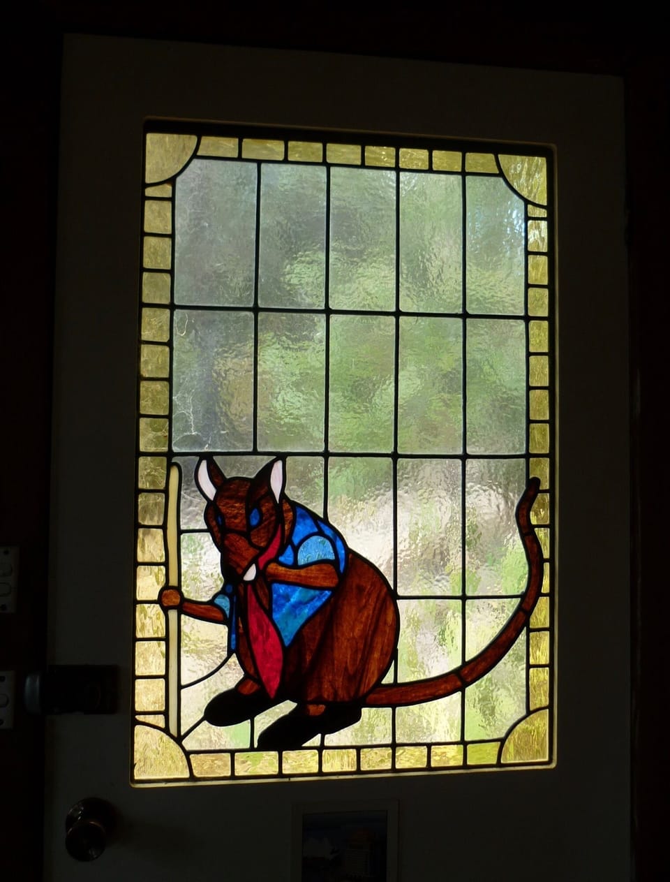 The 'wallaby' in the door!
