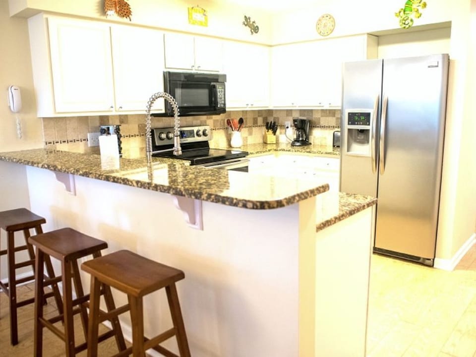 The kitchen is equipped with every thing you need to prepare your meals