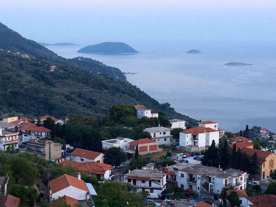 View from hilltop behind the house