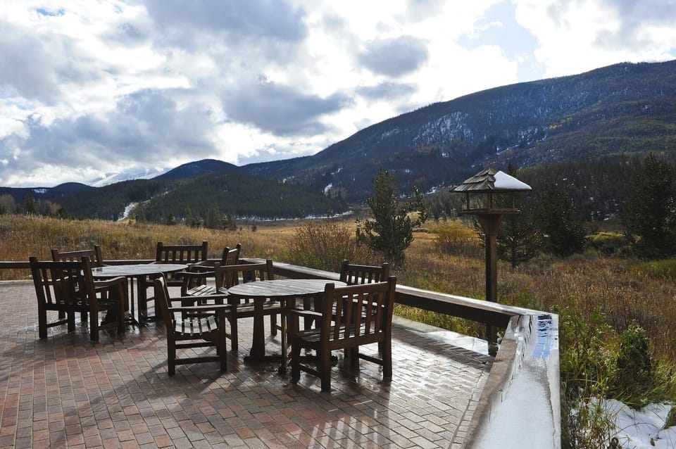 Summer and Fall enjoy dining alfresco! 