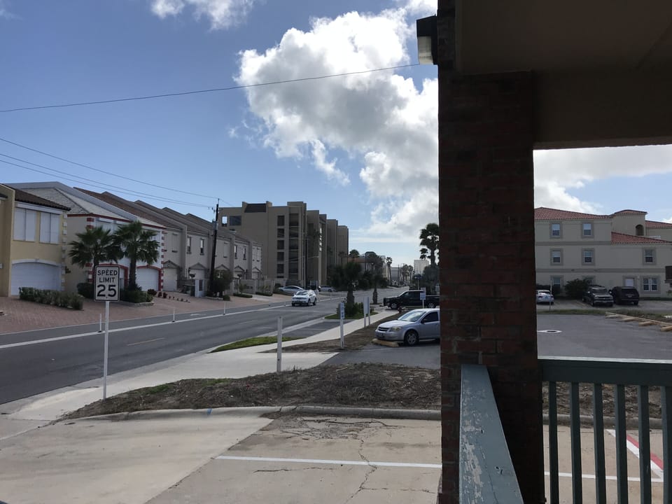 View south on Gulf Blvd from the balcony 