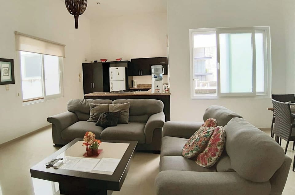 Living room and Kitchen