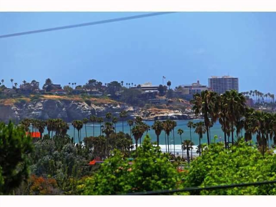 View from living room, dining  room and master bedroom.  