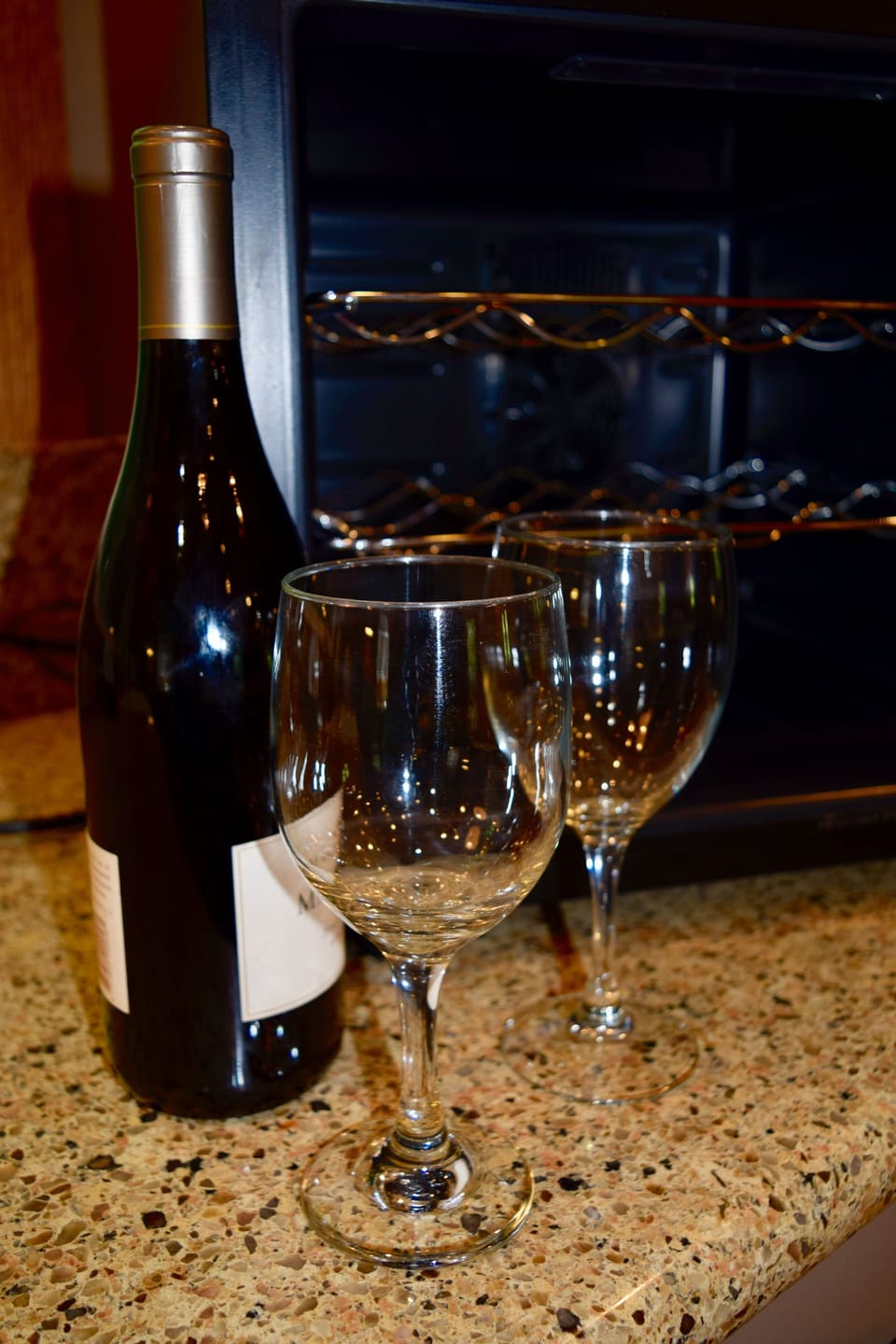 The Kitchen also features a Wine Cooler. 