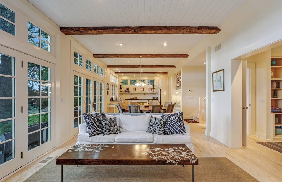 Living room in main house