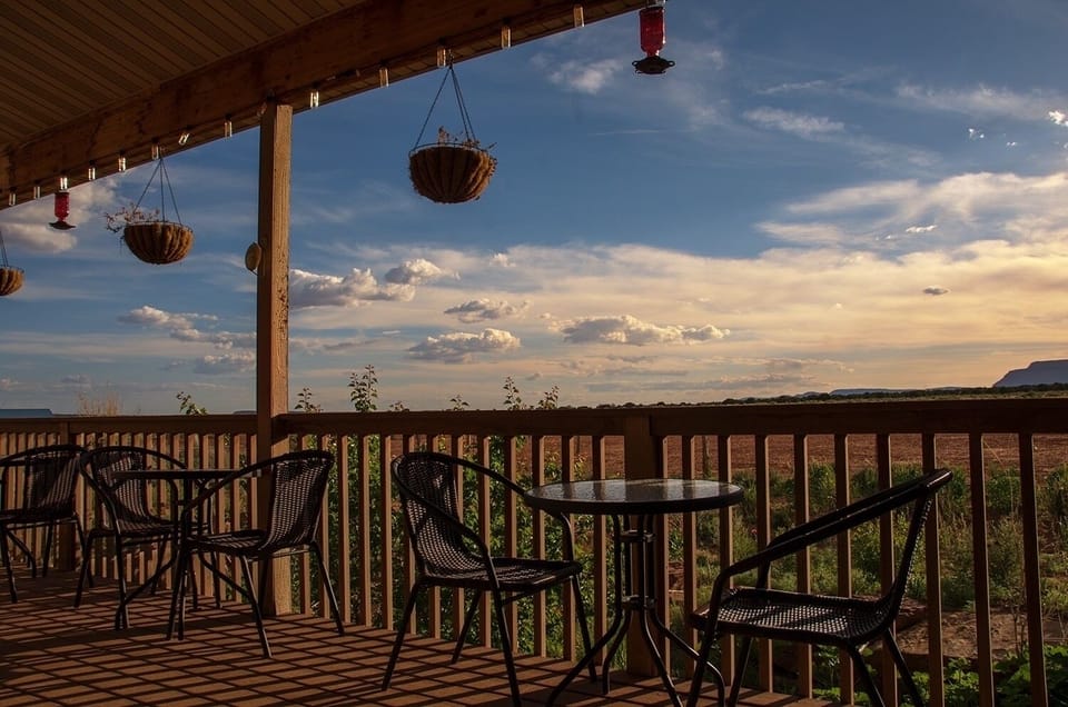 The back porch is such a great place to relax any time of day